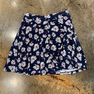 SO Blue Floral Skirt M
